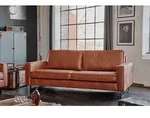 KAWOLA Sofa VILNIUS, Couch Lederfaserstoff, 2-Sitzer oder 3-Sitzer, verschiedene