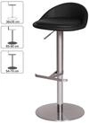 Wohnling Barhocker WL1.281 Schwarz Barstuhl Tresenstuhl Design Bistrohocker...