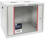 HMF Serverschrank 66409-07 Netzwerkschrank, Serverschrank 19 Zoll, 9 HE, 450 mm