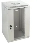 HMF Serverschrank 63309-07 Serverschrank 10 Zoll, 9 HE, Netzwerkschrank, Wandschrank,
