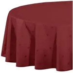 Erwin M&uuml;ller Tischdecke Tischdecke "Neuss", abwaschbar Uni rot oval | 140 cm x 190