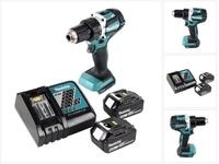 Makita Akku-Schrauber DDF 484 RG Akku Bohrschrauber Brushless 18 V 54 Nm + 2x Akku