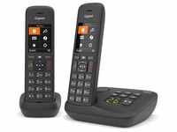 Gigaset C575A Duo Schnurlostelefon schwarz Festnetztelefon