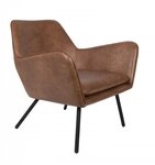 Trendm&ouml;bel24 Loungesessel Retro Sessel BON Kunstleder Vintage Braun