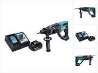 Makita Akku-Kombibohrhammer DHR 202 RG1 Akku Kombihammer 18 V 2,0 J SDS Plus +...