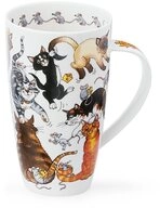 Dunoon Tasse Pussy Galore Katzen Henley 0,55 l Fine Bone China, 1-tlg.