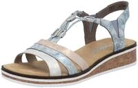 Rieker Riemchensandale, Sommerschuh, Sandalette, Keilabsatz, mit dezenter
