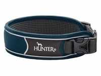 Hunter Tierbedarf Tier-Halsband Divo, Polyester blau 4 cm x 25 cm - 35 cm