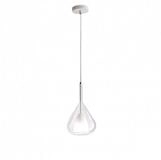 FABAS LUCE Pendelleuchte Lila 1-flammig, ohne Leuchtmittel, LED-Retrofit, Glasschirm