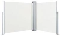 vidaXL Seitenmarkise Ausziehbare Seitenmarkise Cremewei&szlig; 100 x 600 cm