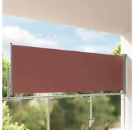 vidaXL Seitenmarkise Ausziehbare Seitenmarkise 120x300 cm Braun