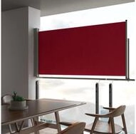 vidaXL Markise Ausziehbare Seitenmarkise 120x300 cm Rot