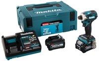 Makita Akku-Schlagbohrschrauber TD001GD201, max. 3700 U/min, inkl. 2 Akkus und