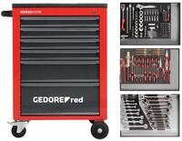 Gedore Red Werkzeugkoffer R21560004 Werkzeugsatz im Werkstattwagen MECHANIC rot