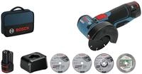 Bosch Professional Akku-Winkelschleifer GWS 12V-76, max. 19500 U/min, Mit 2x Akku 2