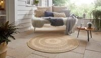 HANSE Home Teppich Almendro, rund, H&ouml;he: 6 mm, Sisal Optik, Robust, Pflegeleicht,