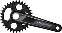 Shimano Fahrradkurbel SHIMANO Kurbelgarnitur DEORE FC-M6100 - 12-fach - 175 mm...