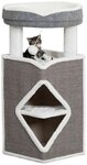 TRIXIE Kratztonne Kratzturm Arma - grau/wei&szlig; - 98 cm