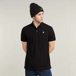 Poloshirt G-STAR "Dunda Slim Fit", Herren, Gr. L, schwarz (dk schwarz), Piqu&eacute;,