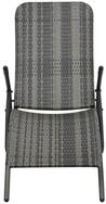 vidaXL Gartenliege, Klappbare Sonnenliege Poly Rattan Grau