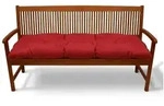Beautissu Bankauflage Bankauflage Flair BK, ca.180x50x10cm, Rot, Sitzkissen f&uuml;r