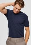 V-Shirt SELECTED "SLHNEWPIMA SS V-NECK TEE B NOOS", Herren, Gr. XL, blau (navy