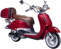 GT UNION Motorroller Strada 25, 49,5 ccm, 25 km/h, Euro 5, (Set, mit Topcase),