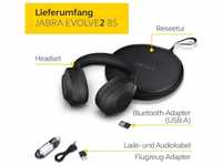 Jabra Evolve2 85 PC-Headset (HearThrough/Noise Cancellation, Bluetooth, MS...