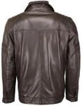 Bikerjacke JCC "Lederjacke 63535", Herren, Gr. 50, braun, Obermaterial: 100%