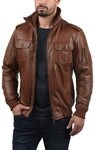 !Solid Lederjacke SDFamash Bikerjacke aus 100% Schafsleder