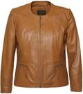 Bikerjacke JCC "Lederjacke 731-II", Damen, Gr. 56, rot (oxblood), Obermaterial: 100%