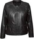 Bikerjacke JCC "Lederjacke 731-II", Damen, Gr. 48, schwarz, Obermaterial: 100%