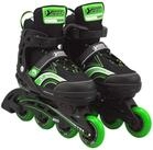 Best Sporting Schlittschuhe Inline Skates Gr&ouml;&szlig;e verstellbar, ABEC 5 Carbon gr&uuml;n