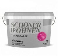 SCH&Ouml;NER WOHNEN FARBE Wandfarbe SW Trend Wandfarbe matt 1,0L Dreamy 7597