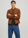 Jack & Jones Lederimitatjacke JJEROCKY in Kunstlederoptik mit Rei&szlig;verschlusstaschen