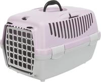 TRIXIE Tiertransportbox Transportbox Capri 1 & 2 - hellgrau/flieder - 32 &times; 31 &times; 48