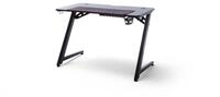 MCA furniture Gamingtisch in schwarz, Holzwerkstoff/ Metall - 111x75x80cm (BxHxT)