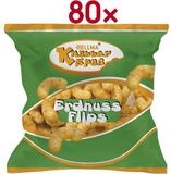 Hellma Knabberei, Erdnussflips, 80 Portionspackungen