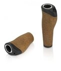 XLC Fahrradlenkergriff XLC Griffe GR-S32 Kork Compound 135/92 mm braun schwarz