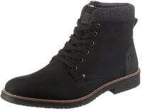 Schn&uuml;rstiefelette RIEKER, Herren, Gr. 43, schwarz, Lederimitat, Schuhe