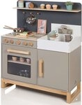 MUSTERKIND&reg; Spielk&uuml;che Linum, warmgrau/natur Holz