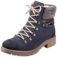 Rieker Winterstiefelette, Winterboots, Schn&uuml;rboots mit Strickrand und Rieker-TEX