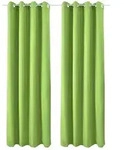 Beautissu Vorhang 2er Set Thermovorhang Gardine Gr&uuml;n Amelie TO, 140x245cm,