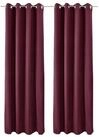 Beautissu Vorhang 2er Set Thermovorhang Gardine Bordeaux Amelie TO, 140x245cm,