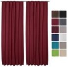 Beautissu Vorhang 2er Set Thermovorhang Gardine Rot Amelie TK, 140x245cm,...