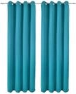 Beautissu Vorhang Amelie 2er Set Gardinen Amelie BO, 140x245cm T&uuml;rkis, Blackout