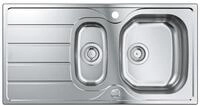 Grohe Edelstahlsp&uuml;le K200 Edelstahlsp&uuml;le, Abtropffl&auml;che, 1,5 Becken,...