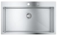 Grohe Edelstahlsp&uuml;le K800 90-S 84,6/51 1.0, Edelstahl, 84,6/51 cm