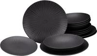 CreaTable Tafelservice Teller Set, Geschirr-Set Vesuvio (12-tlg), 4 Personen,