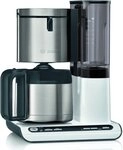 BOSCH Filterkaffeemaschine TKA8A681 Styline, 1,1l Kaffeekanne, Papierfilter 1x4, mit BOSCH Filterkaffeemaschine TKA8A681 Styline, 1,1l Kaffeekanne, Papierfilter 1x4, mit